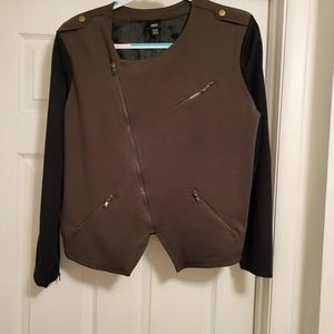 Colors army green and black women jacket